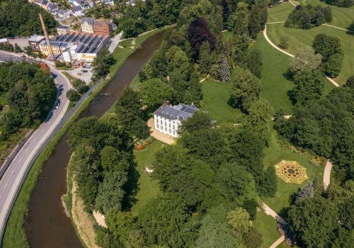 Fürstlich Greizer Park aus der Luft